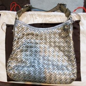 Coach Peyton woven leather hobo 14498